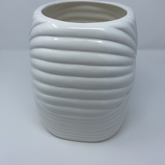 Parox White Art Deco Vintage 80s Large Vase - Picture 8 of 17